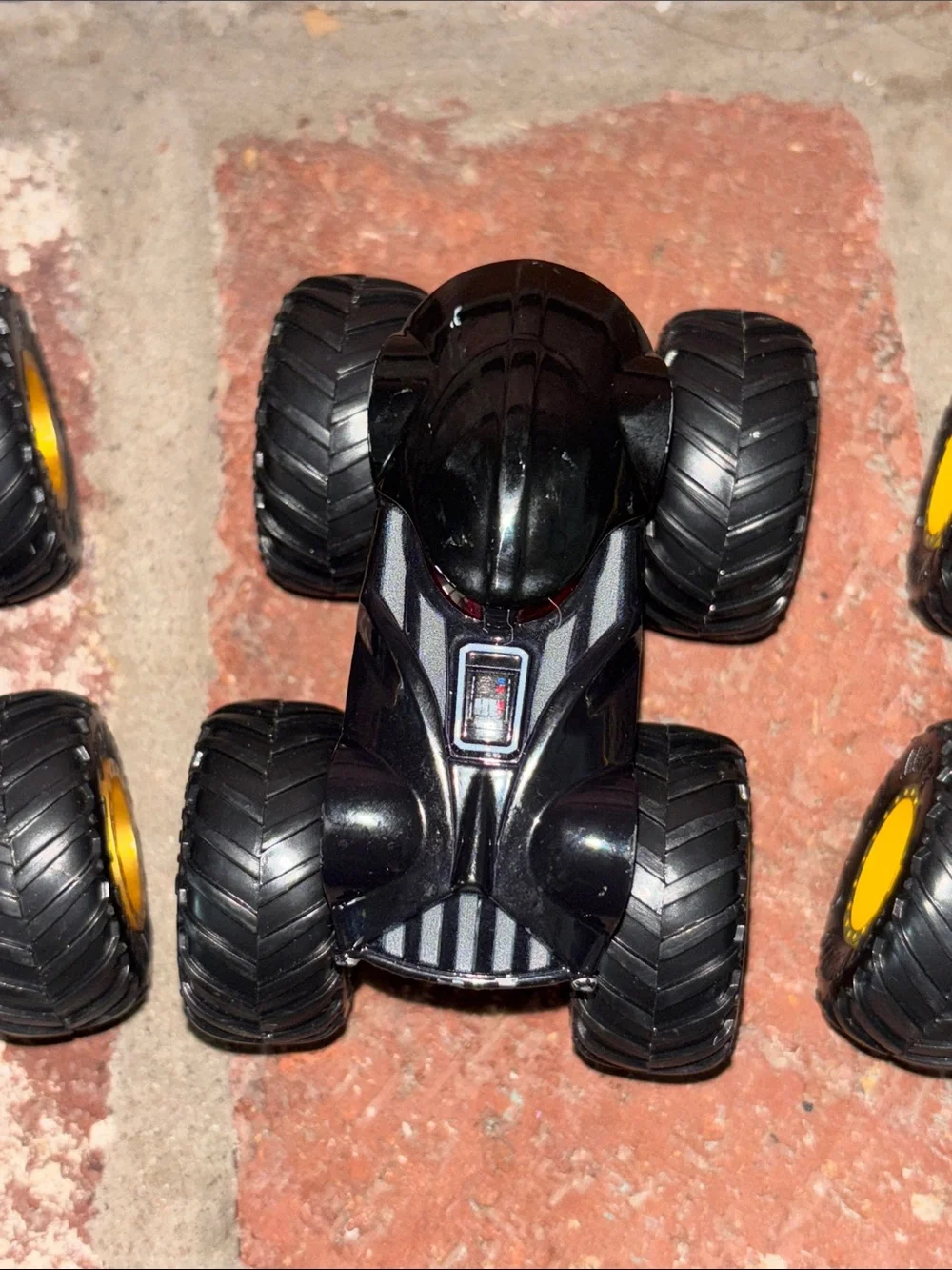 Kids Monster Truck Toy Pack - White, Gold, Black, Yellow